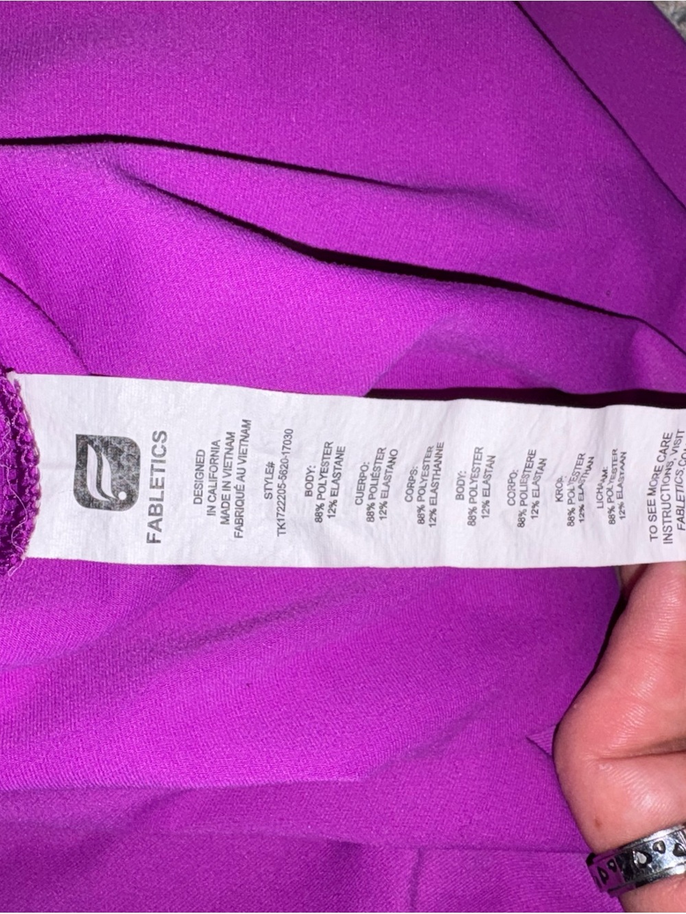 🌸Fabletics Bright Purple Racerback Tank - Picture 7 of 7